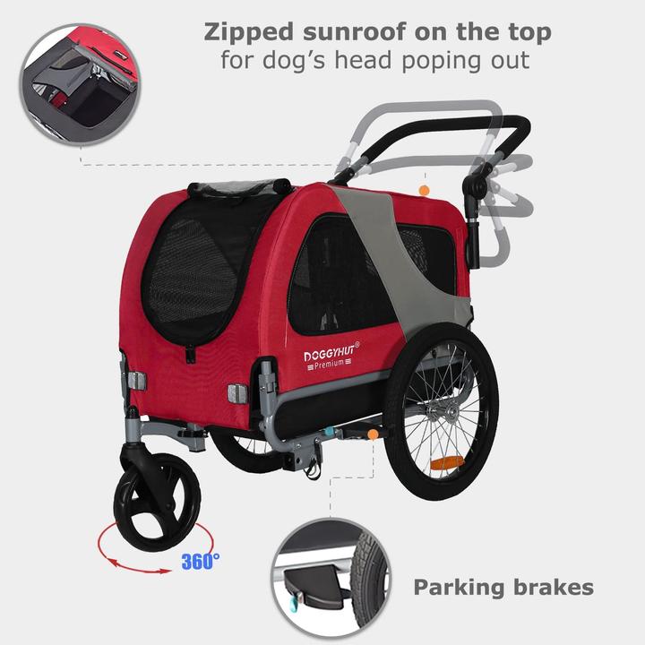 Actual product image Tiggo Dog bike trailer 80104 - Red