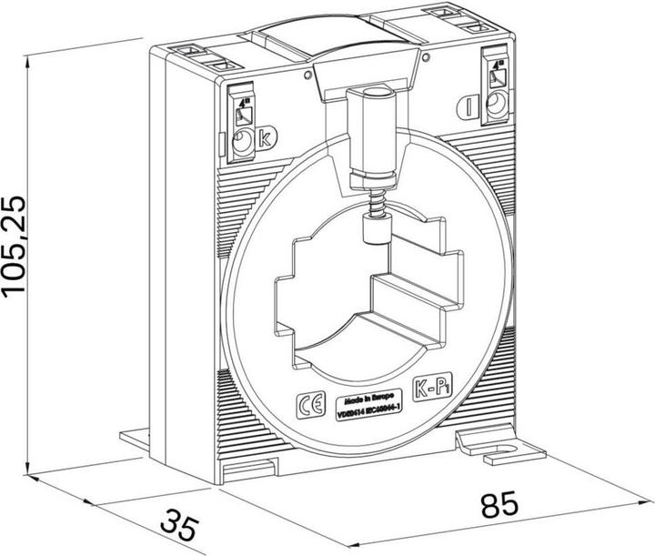 Actual product image Wago Plug-on current transformer