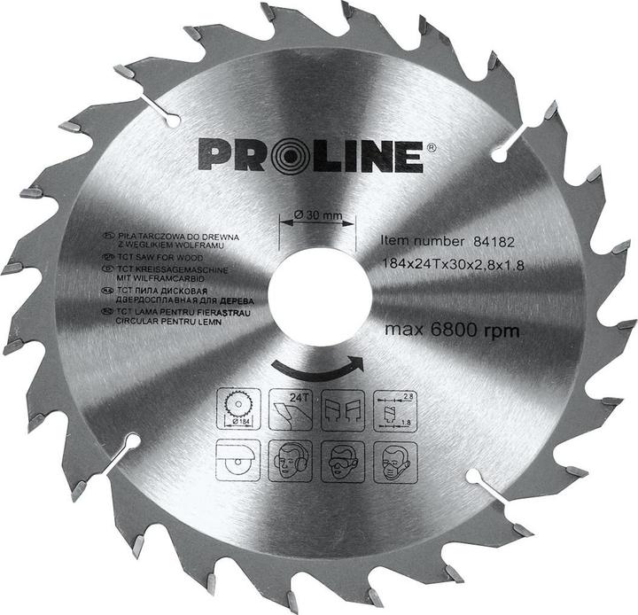 Actual product image Proline Pro-Line circular saw for wood 160x20mm 24z. - 84162