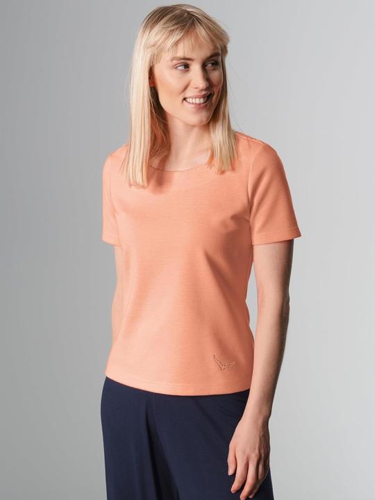 Image du produit Trigema Sweatshirt à manches courtes avec effet pailleté et coupe ajustée (S)