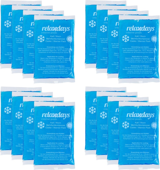 Actual product image Relaxdays 16x cooling pad (16 x, 100 g)