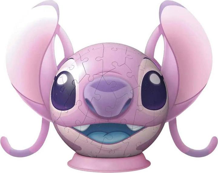 Productafbeelding Ravensburger 3D Puzzle-Ball Disney Stitch - Angel (77 onderdelen)