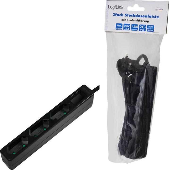 Produktbild LogiLink 3-fach (3x, 1.50 m)