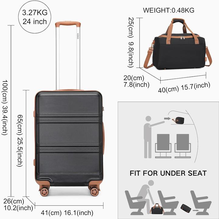 Image du produit Kono Reisekoffer-Set mit Ryanair-Tasche (64 l)