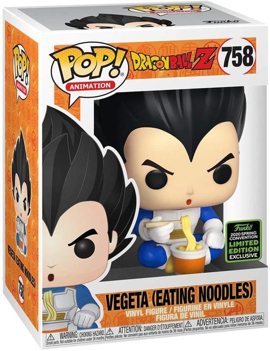 Immagine prodotto Funko POP! Dragon Ball Z Vegeta (Mangia spaghetti) Convenzione di primavera 2020