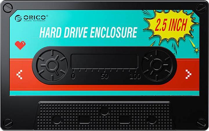 Orico 2580 HDD/SSD 2.5" drive enclosure, 5Gbps, USB-A to USB Micro-B (black) (2.5")
