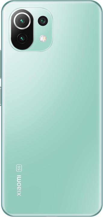 Actual product image Xiaomi Mi 11 Lite 5G (8GB) (128 GB, Mint green, 6.55", Hybrid Dual SIM, 5G)