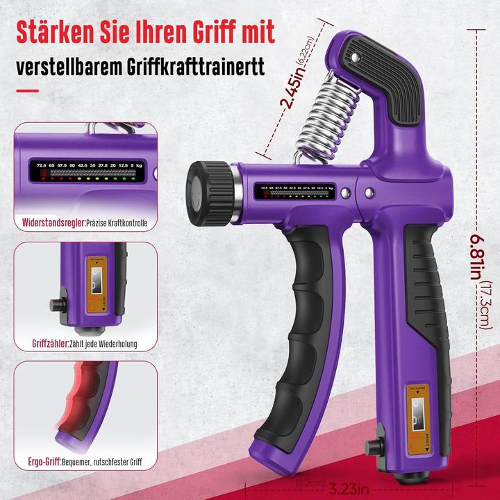 Produktbild FitBeast Handtrainer Unterarmtrainer-Set 6-teilig