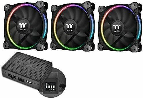 Actual product image Thermaltake Riing 14 RGB LED Fan TT Premium Edition - Set of 3 (140 mm, 3x)