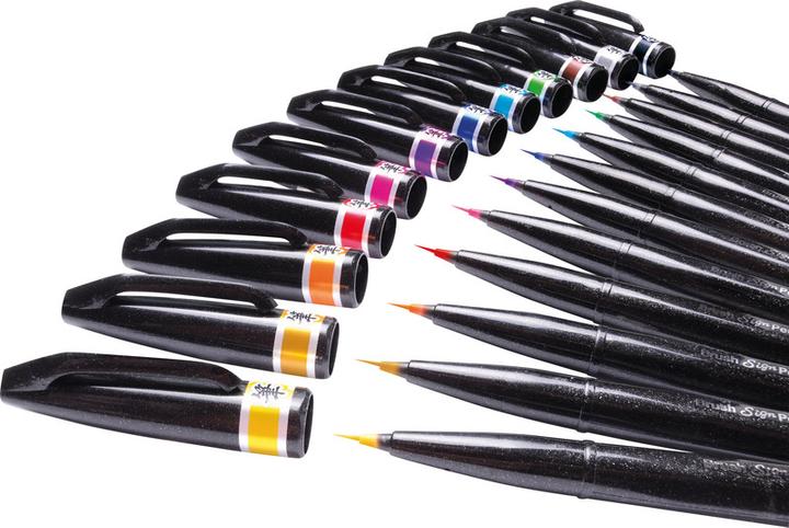 Produktbild Pentel Sign Pen Brush Artist (Ocker, 1 x)