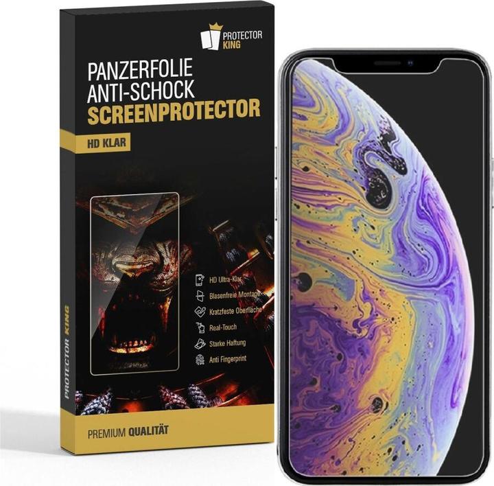Protectorking 6x Panzerfolie Anti-Shock HD Klar (6 Stk., Apple iPhone XS Max)