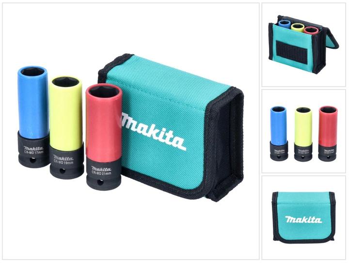 Produktbild Makita Steckschlüssel-Set (17 mm, 21 mm, 19 mm)