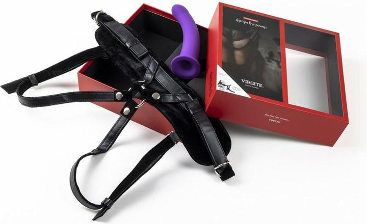 Produktbild Virgite Gurt Mit Lila Dildo Grösse L