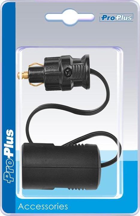 Produktbild ProPlus Adapterkabel von DIN-Stecker auf Zigarettenanzünder Steckdose 25cm im Blister
