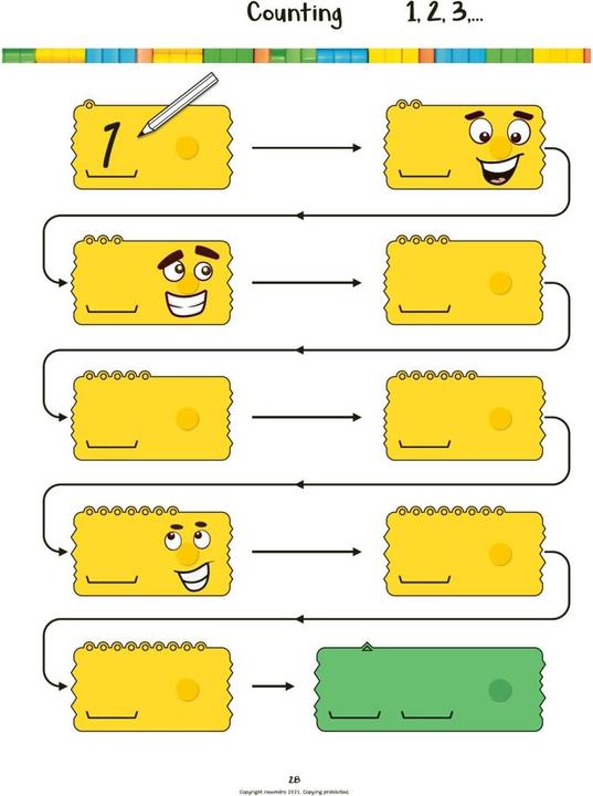 Image du produit Newmero Workbook for children 3 - 6 years old (Anglais)