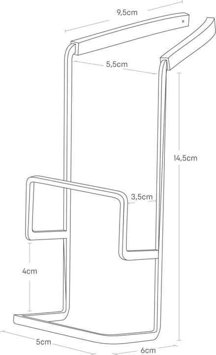 Actual product image Yamazaki 2-fold hanging sponge holder TOWER