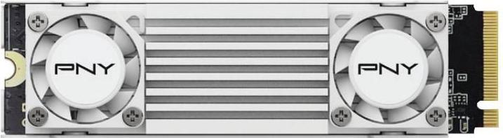 Actual product image PNY CS3150 2TB SSD M.2 GEN5 NVMe White Heatsink (2000 GB, M.2 2280)