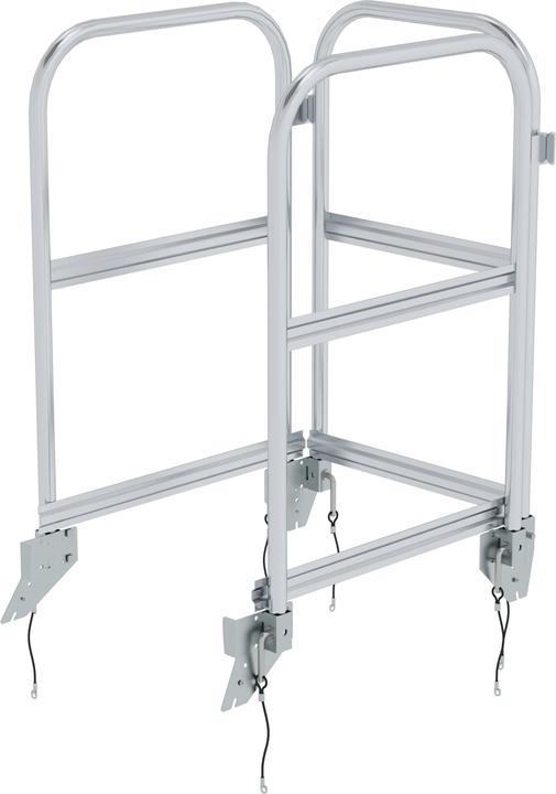 Günzburger Garde-corps version enfichable pour escaliers à palier accessible d'un seul côté (Échafaudages, 84.70 cm)