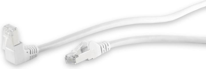Produktbild Shiverpeaks S/CONN maximum connectivity Netzwerkkabel-Patchkabel, cat 6, S/FTP, PIMF, Winkel-gerade, weiss, 0,5m (S/FTP, CAT6, 0.50 m)