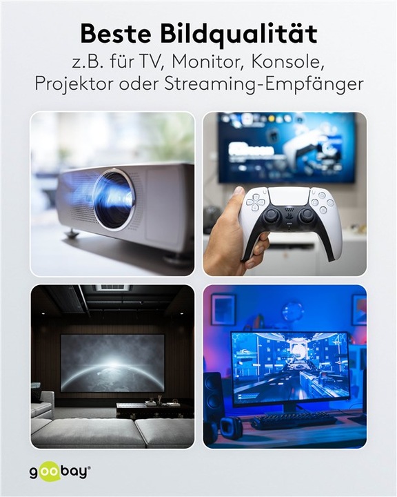 Produktbild Goobay Optisches Hybrid High-Speed-HDMI-Kabel mit Ethernet AOC (50 m, HDMI)