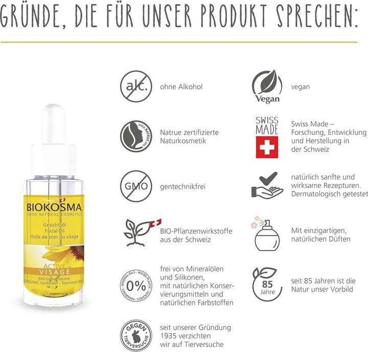 Produktbild Biokosma Active Gesichtsöl (30 ml, Gesichtsöl)