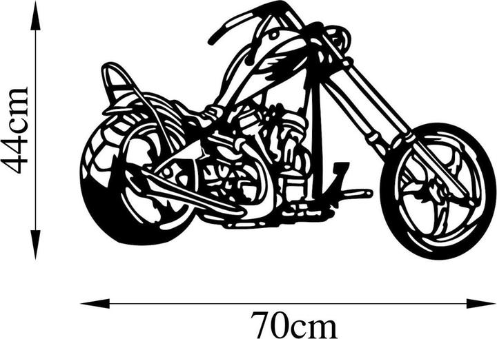 Wallxpert Decorazione da parete moto 70 x 44 cm