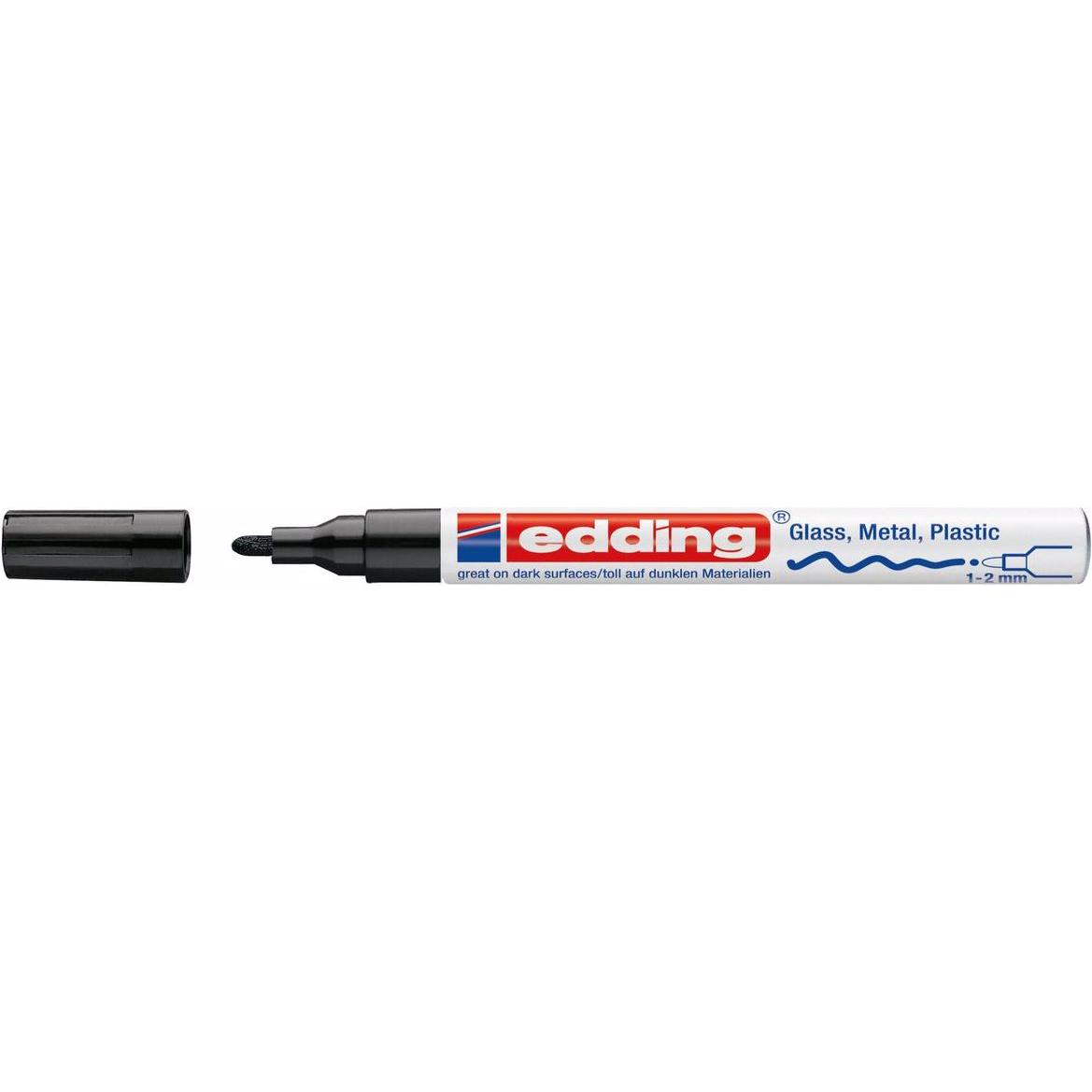 Thumbnail - Edding, Marker, Glanzlack-Marker 751 (Black, 1 mm, 1 x)