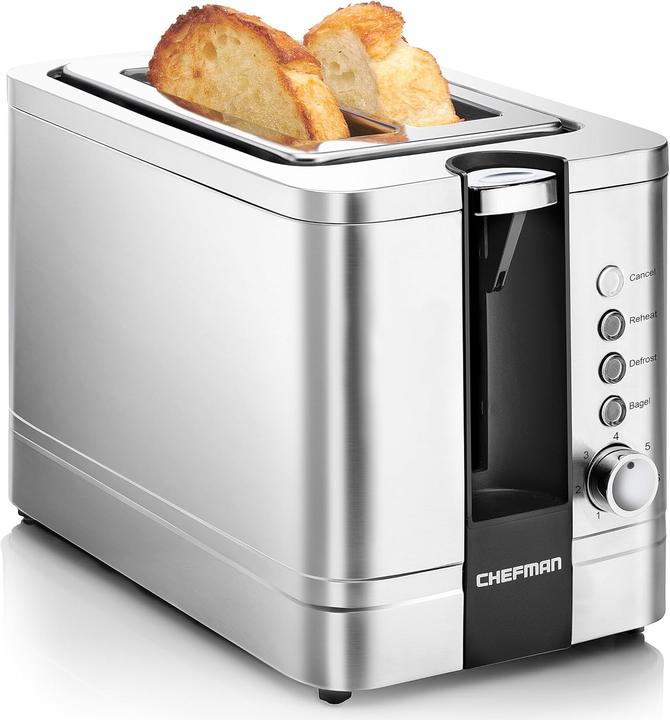 Actual product image Chefman Stainless steel toaster