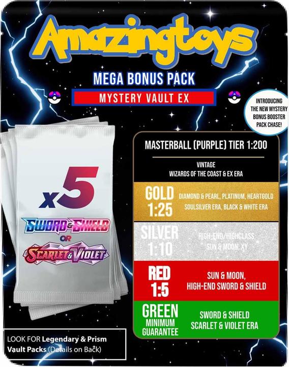 Pokémon Ultimate Mystery Vault EX - Wave 3 (English, Japanese, Booster Pack)