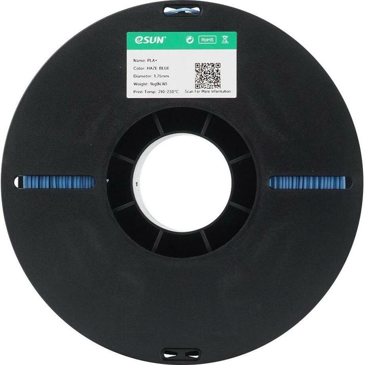 Actual product image eSUN Filament PLA+ High Speed Dunst Blau 1.75mm 1000g (PLA, 1.75 mm, 1000 g)