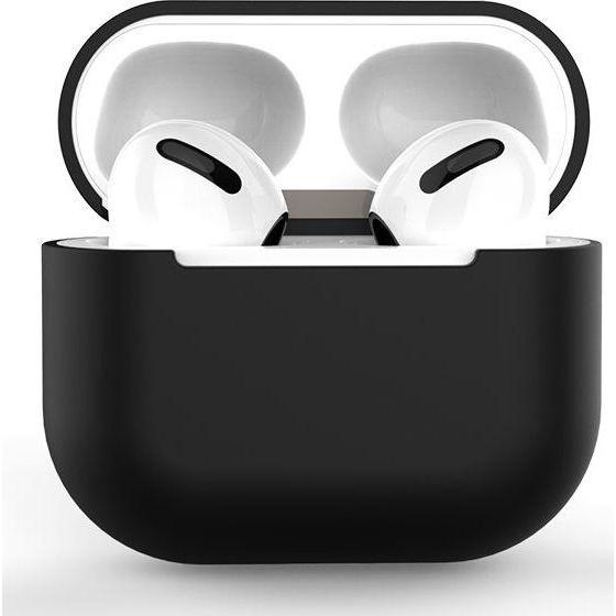 Thumbnail - Hurtel Hülle für AirPods 2 / AirPods 1 Silikon Softcover für Kopfhörer schwarz (Case C) (Kopfhörer Tasche), Kopfhörertas...
