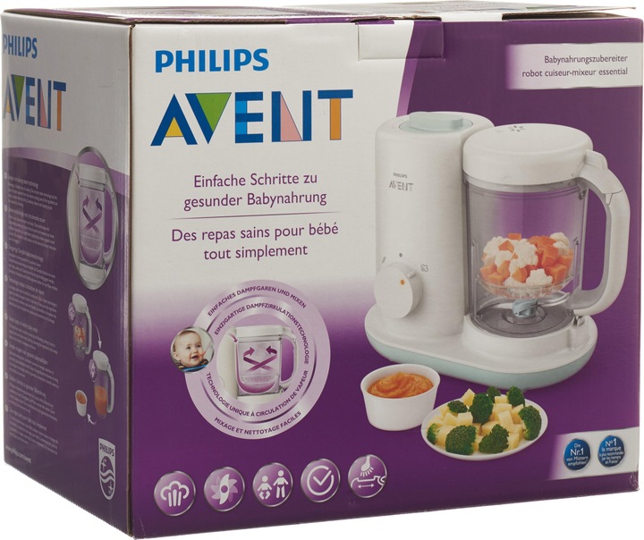 Actual product image Philips Avent 2 in 1 effective baby food steam cooker and blender