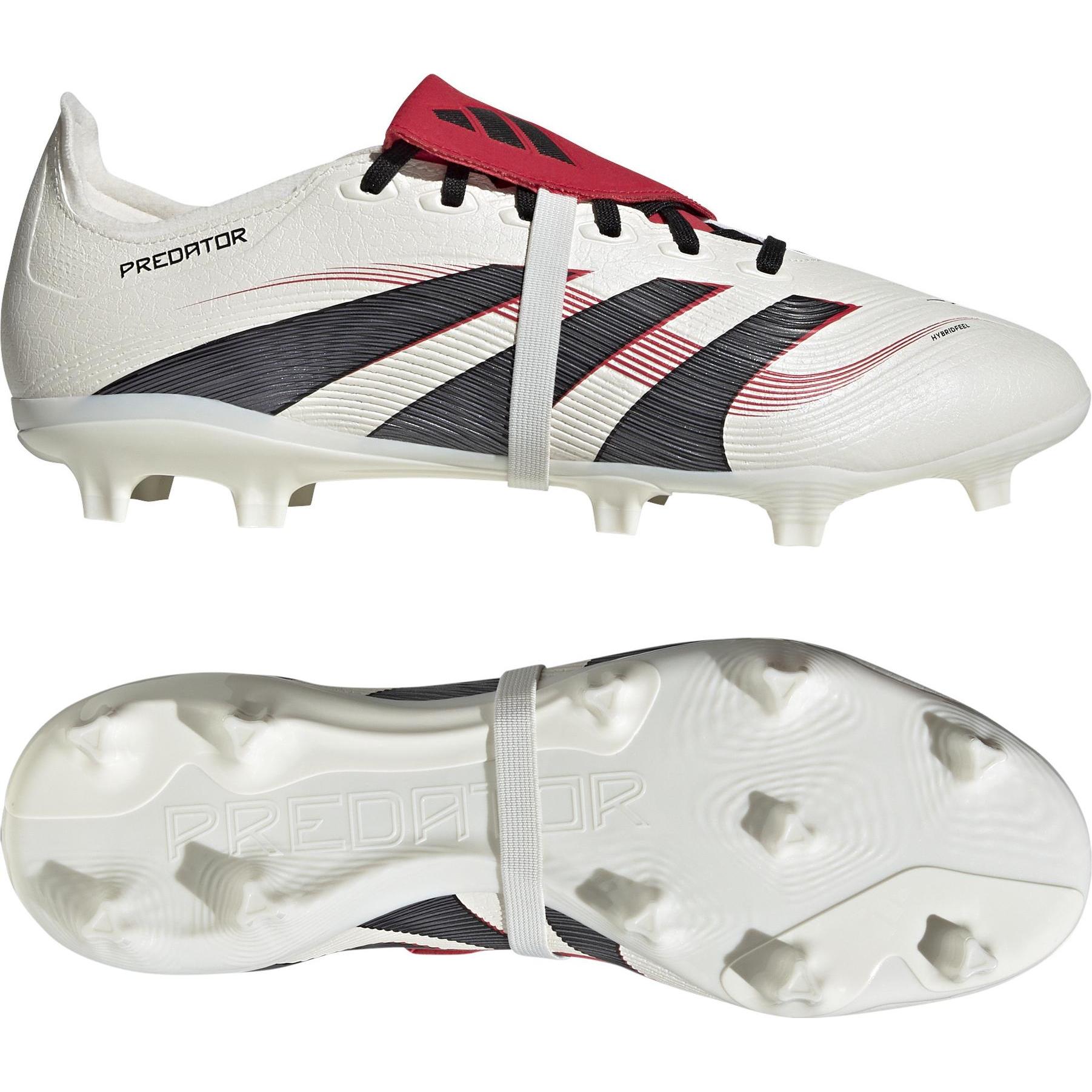 adidas, Fussballschuhe, PREDATOR LEAGUE Fold-Over Tongue FG/MG (46 2/3), Weiss