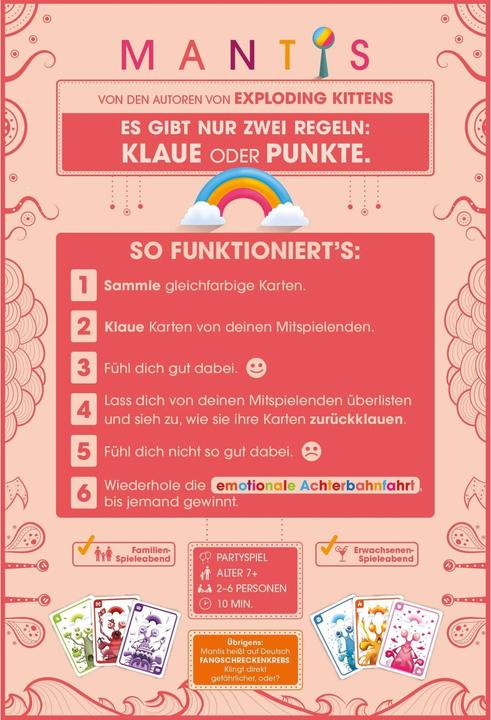 Produktbild Asmodée Mantis (Deutsch, 2 - 6 Spieler)
