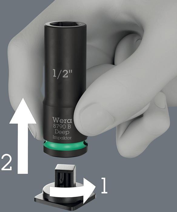 Actual product image Wera 8790 Impaktor Deep Imperial Set 1, 3/8, 13-teilig (15/16")