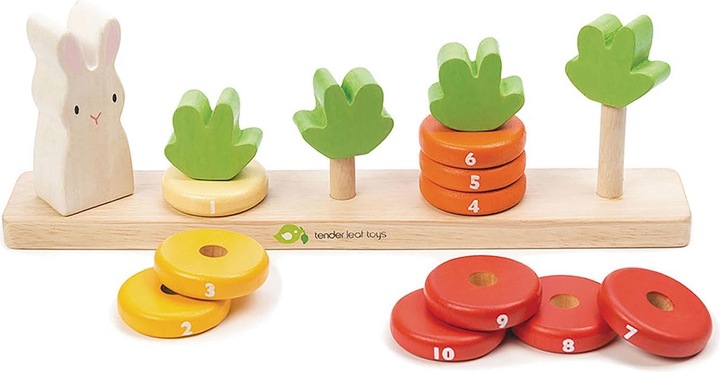 Produktbild Tender Leaf Toys Zahlenspiel Karotte (Deutsch, Englisch, Französisch, Italienisch)