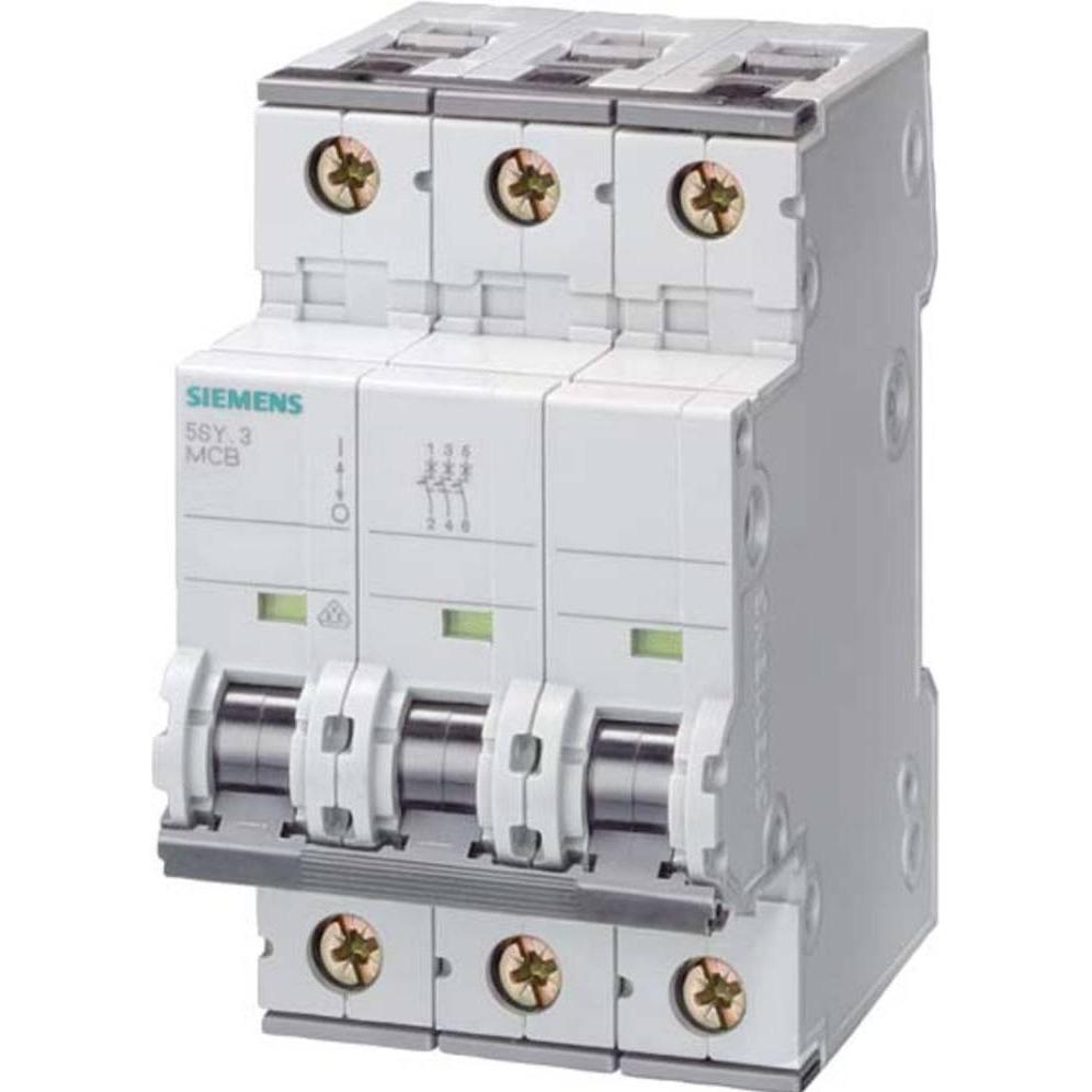Siemens, Schutzschalter, MCB 3 Pole Type B 10kA 6A 400V