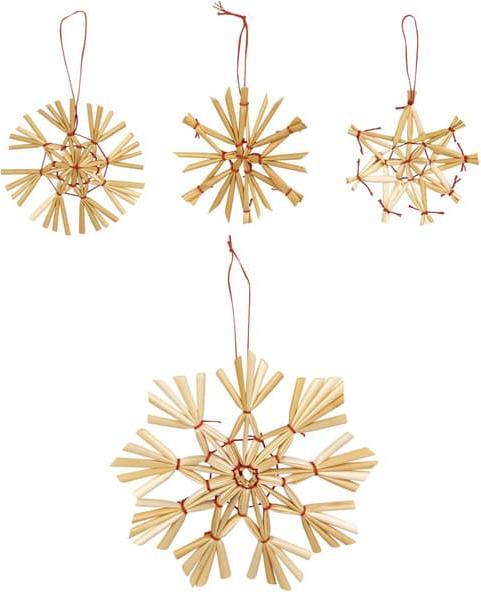 Actual product image MICA Living Decorative hanger straw stars - 24 pieces (24x)