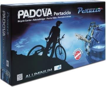 Actual product image Peruzzo Padova Alu 2 Grey Rear Bicycle Carrier for 2 BicyclesVelotrack