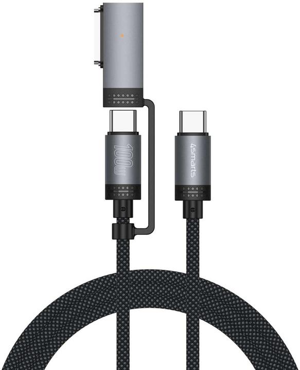 4smarts MagSafe 3 Adapter + USB-C Kabel (2 m, USB 3.2 Gen 1, 100 W)