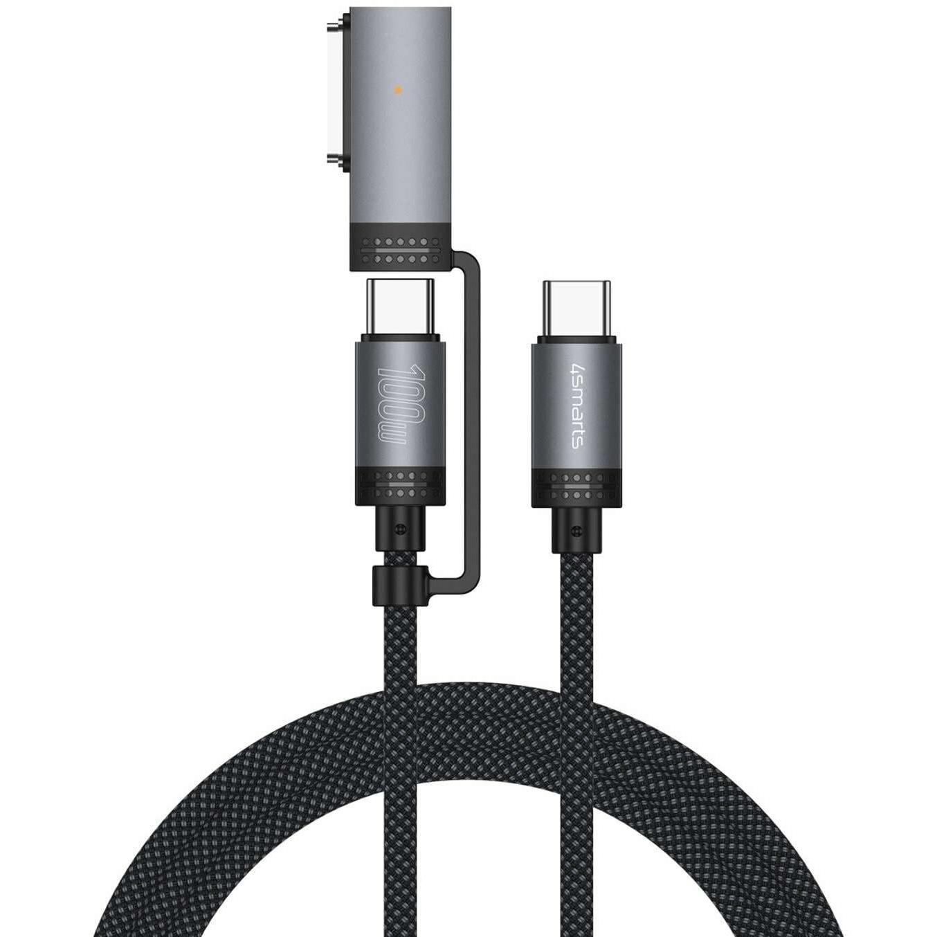 4smarts MagSafe 3 Adapter + USB-C Kabel (2 m, USB 3.2 Gen 1), USB Kabel