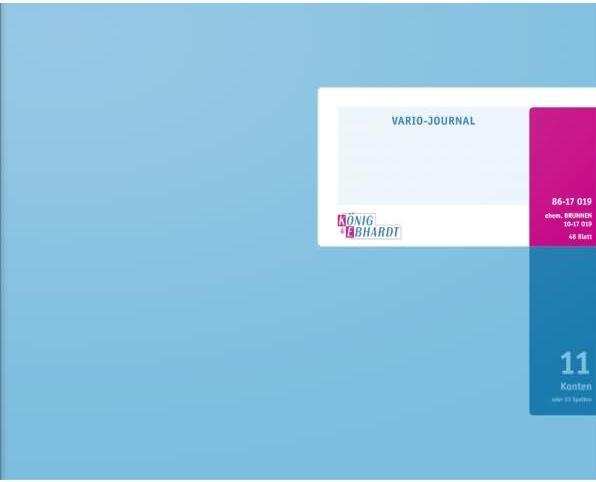 Actual product image König & Ebhardt Vario Journal 11 accounts 48 sheets 30.2x24 (48x)