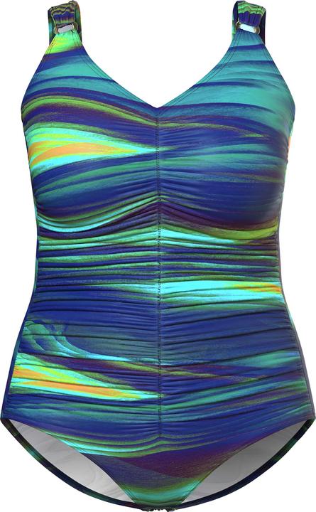 Image du produit Ulla Popken Maillot de bain, fronces, bonnets souples, matière recyclée (60)