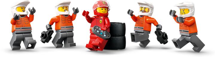 Produktbild LEGO F1 Boxenstopp mit Boxencrew und Ferrari Flitzer (60443, LEGO City)