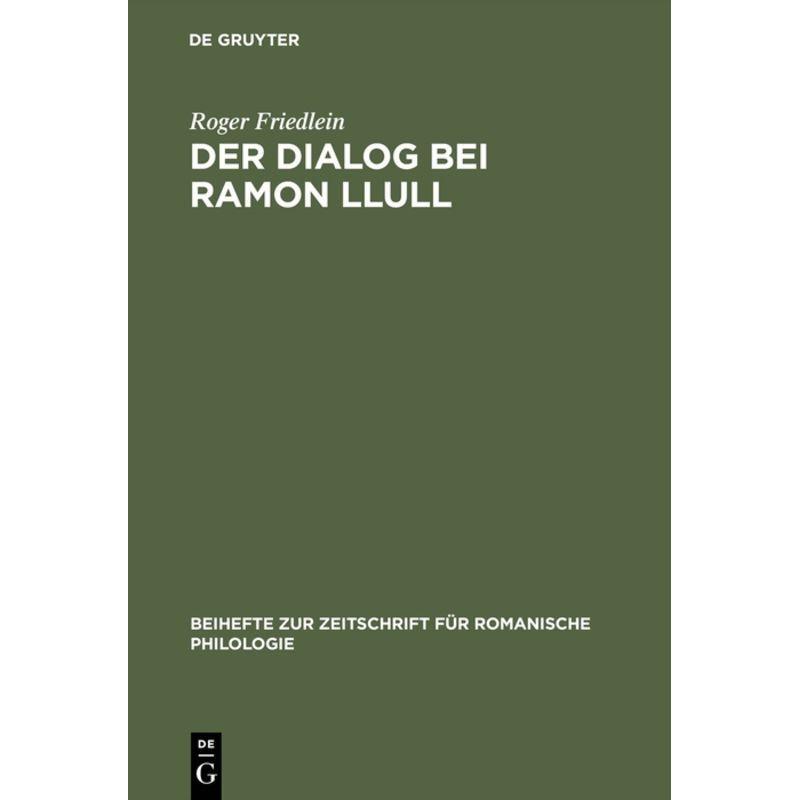 Der Dialog bei Ramon Llull, Fachbücher von Roger Friedlein
