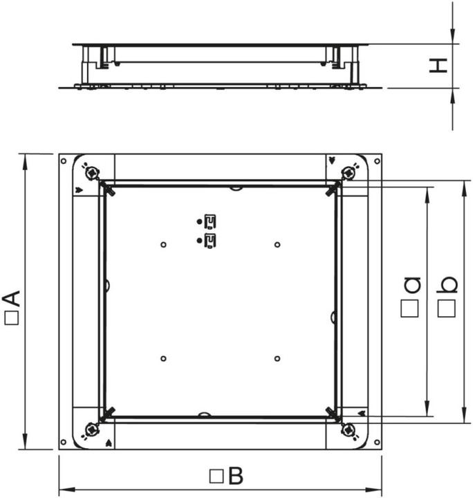 Actual product image OBO Bettermann OBO UZD 350-3 R junction and branch box for screed heights 70-125m
