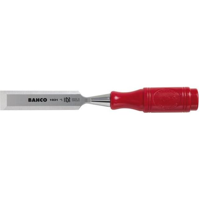 Bahco, Beitel + Handhobel, Stechbeitel mit rotem Griff aus Polypropylen, 6 mm (6 mm)