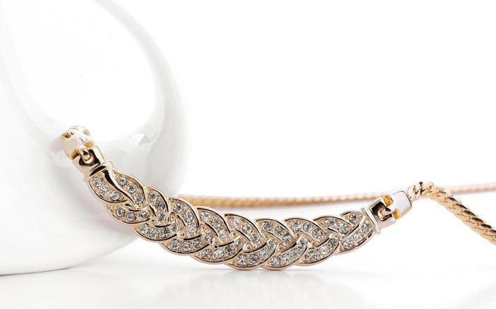 Produktbild Hermex Platinum veredelte LUXUS Halskette mit Zirkonia - Gold (Kupferlegierung, 42 cm)