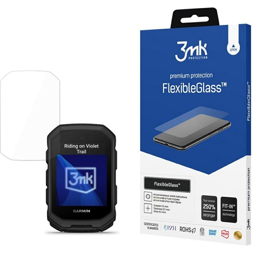 3Mk Szkło Hybrydowe Flexibleglass Do Garmin Edge Mtb, Pellicola Protettiva Del Dispositivo