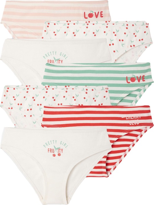 Actual product image Vertbaudet 7er-Pack Mädchen Slips mit Kirschen (104, pack of 7)